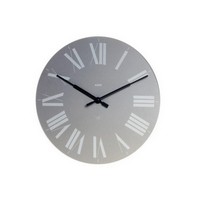 photo Alessi-Firenze Wall clock in ABS, gray Quartz movement 1